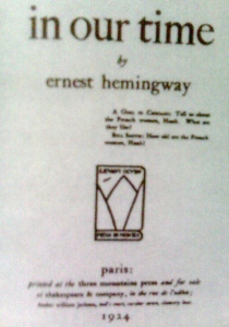 The writer must write things that haven't been written before (Hemingway)